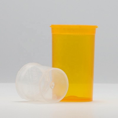 60DR 240ml child safe pet food medical hemp capsule pill packaging plastic squeeze pop top CR cap container vials bottles